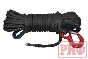 Трос для лебёдки синтетический РИФ 10 мм/25 м (готовый) Rope10mm25m