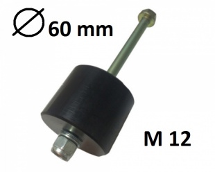 Лифт кузова (бодилифт) проставка d=60mm, капролон с крепежом М12*160 черная